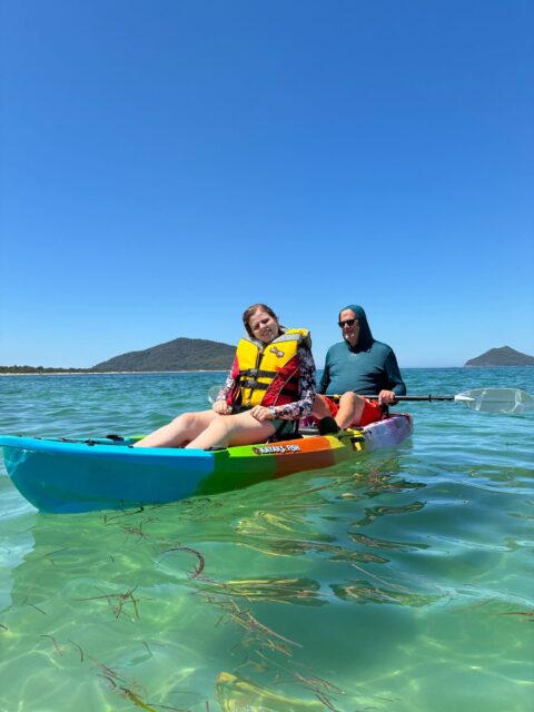 Morhaven members on the water during a supported holiday stay.