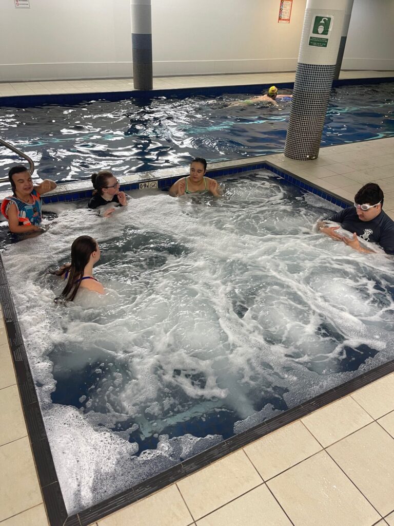 Morhaven members and staff during a program activity.
